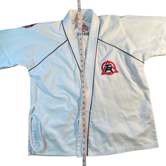 Tiger Rock Kids White Karate Jacket Taekwondo Martial Arts Uniform Gi Size 2/150 - Picture 9 of 11